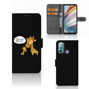 Motorola Moto G60 Leuk Hoesje Giraffe