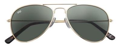 Croon zonnebril Ann unisex cat. 3 piloot goud/groen