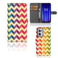 OnePlus Nord CE 2 Telefoon Hoesje Zigzag Multi Color