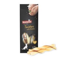 Rosewood Twisters Kip Large - Stevige Runderhuid Kauwsnack voor Grote Honden, Grote Kauwstick met Kip, Ondersteunt Gebitsverzorging, Zonder Granen en Gluten, Zonder Kunstmatige Toevoegingen, 210 g