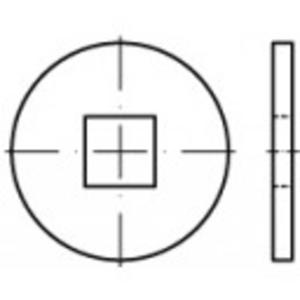 Onderlegringen 14 mm 44 mm Staal 100 stuk(s) TOOLCRAFT 107010