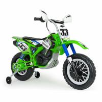 Injusa Accuvoertuig Motorfiets Cross Kawasaki 12 V 115 Cm Groen