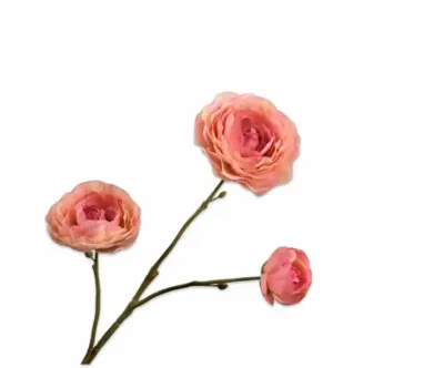 Silk-ka kunsttak ranonkel 46cm zalm