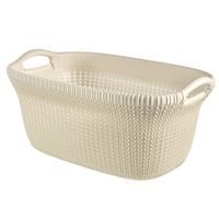 Curver Knit Wasmand - 40L - Oasis White - thumbnail