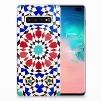 Samsung Galaxy S10 Plus TPU Siliconen Hoesje Mozaïek - thumbnail