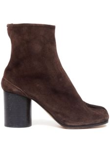 Maison Margiela bottines Tabi 80 mm en daim - Marron