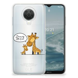 Nokia G20 | G10 Telefoonhoesje met Naam Giraffe