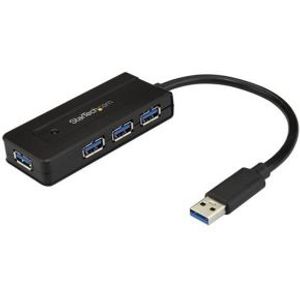 StarTech.com ST4300MINI USB 3.0 (3.1 Gen 1) Type-A 5000Mbit/s Zwart hub & concentrator