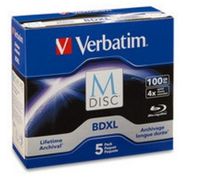 Verbatim 98913 M-Disc Blu-ray XL 100 GB 5 stuk(s) Jewelcase - thumbnail