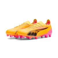 PUMA Ultra Ultimate Gras / Kunstgras Voetbalschoenen (MG) Dames Oranje Zwart Roze - thumbnail