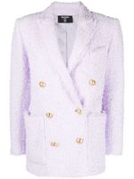 Balmain blazer oversize à boutonnière croisée - Violet