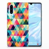 Huawei P30 TPU bumper Geruit - thumbnail