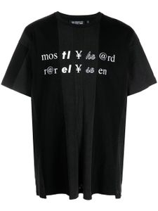 Mostly Heard Rarely Seen t-shirt en coton à imprimé texte - Noir