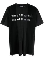 Mostly Heard Rarely Seen t-shirt en coton à imprimé texte - Noir - thumbnail