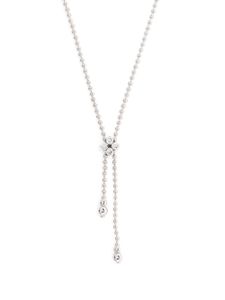 Roberto Coin collier Love in Verona en or blanc 18ct pavé de diamants - Argent