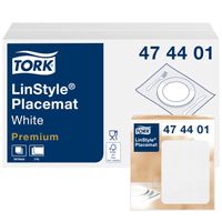 Placemats Tork LinStyleÃƒâ€šÃ‚Â® 39x30cm 100st wit 474401 - thumbnail