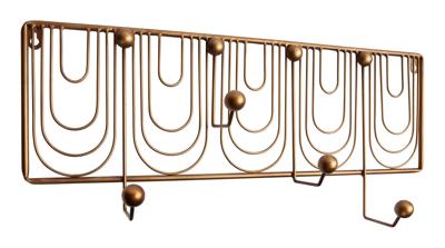BePureHome Kapstok 'Ornamental', kleur Antique Brass