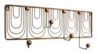 BePureHome Kapstok 'Ornamental', kleur Antique Brass