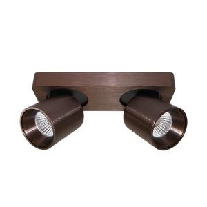 Artdelight Led opbouwspot Laguna 2-lichts brons bruin PL LAGUNA2 BG