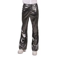 Disco broek zilver voor heren One size  -