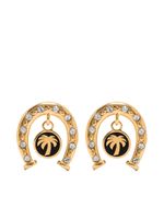 Palm Angels boucles d'oreilles Horseshoe à strass