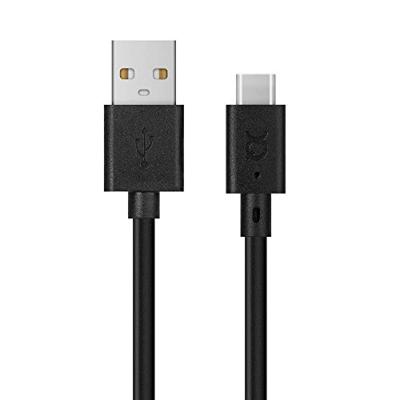 XQISIT oplaad- en synchronisatiekabel USB C 2.0 naar USB A 3, zwart