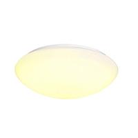 SLV wand- en plafondopbouwarmatuur LIPSY 50 Dome/plafond- en wandverlichting binnen, plafondspot / IP44 3000/4000K 21 W 2200/2400 lm wit 110 graden