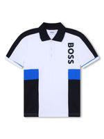 BOSS Kidswear polo à logo imprimé - Blanc