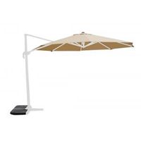 Zweefparasol Virgo 350 cm wit frame zand - thumbnail