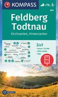 Wandelkaart 891 Feldberg - Todtnau | Kompass - thumbnail