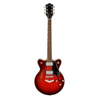 Gretsch G2655 Streamliner Center Block Jr Double-Cut V-Stoptail Claret Burst - Semi-akoestische gitaar