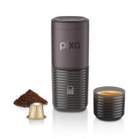 WACACO Elektrisch en draagbaar, met 4 koffiesoorten en snel opwarmen, 3 * 3000 mAh batterij tot 5 kopjes, espressomachine van 20 bar voor gemalen koffie & NS-capsules, touchscreen