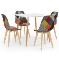 vidaXL 5-delige Eethoek meerkleurig