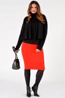 Yoek Shirt col | Zwart | Maat 38/40