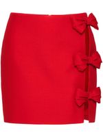 Valentino Garavani minijupe Crepe Couture - Rouge