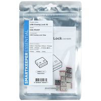 Smartkeeper CSK-PC01P USB-A-poortslot Set van 10 stuks Rood, RVS Zonder sleutel, Permanente vergrendeling