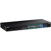 TRENDnet PoE+ Switch 8-Port Gigabit PoE Switch Rack monteerbaar, tot 30 W per poort met 105 W totaal vermogen, 440 W. 18-Port Mixed