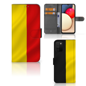 Samsung Galaxy A03s Bookstyle Case Belgische Vlag