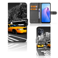 OPPO Reno8 Flip Cover New York Taxi