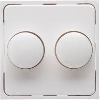 KOPP - Afdekplaat/Centraalplaat - Athenis HK07 - DUO Dimmer - Helder Glans Wit