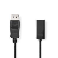 Nedis DisplayPort-Kabel | DisplayPort Male | HDMI Output | 0.2 m | 1 stuks - CCGB37150BK02 CCGB37150BK02 - thumbnail