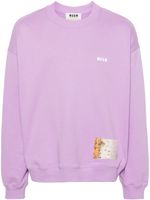 MSGM sweat à imprimé graphique - Violet