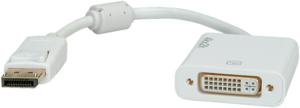 ROLINE 12.03.3136 video kabel adapter 0,15 m DisplayPort DVI-D Wit