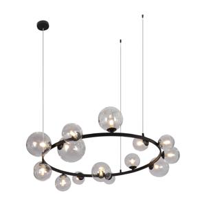 Richmond Hanglamp Joney 15-lamps - Zwart