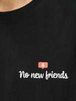 Mister Tee / t-shirt No New Friends in zwart