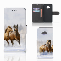HTC U11 Life Telefoonhoesje met Pasjes Paarden