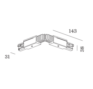 Wever & Ducre - 3-Phase Track Flexible Connecter B