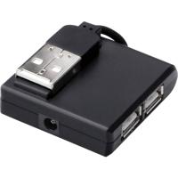 Digitus DA-70217 USB 2.0-hub 4 poorten Zwart