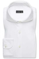 van Laack Meisterwerk Tailor Fit Jersey shirt wit, Effen