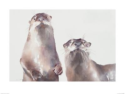 Twee Otters Art Print Aimee Del Valle 60x80cm